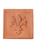 Terracotta Lily Tile